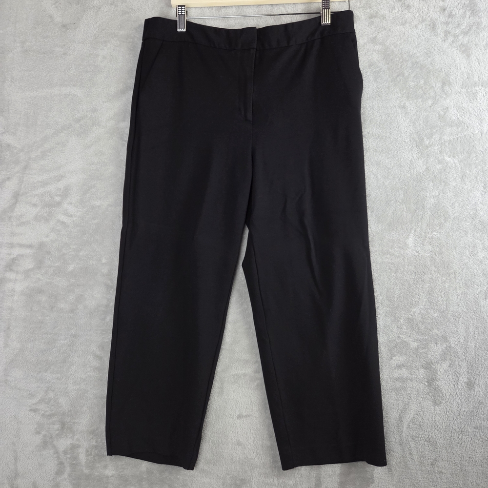 Talbots Black Straight-Leg Trousers